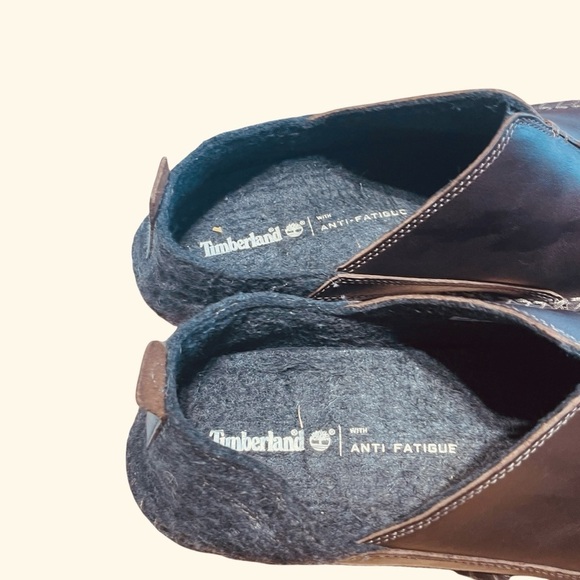 Timberland Mens Anti-fatigue Brown Leather Shoes Sz 9M Indoor/Outdoor Slippers main image 8